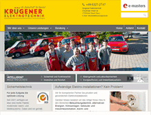 Tablet Screenshot of elektro-kruegener.de